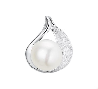 Zilver Gerhodineerde Hanger gescratcht parel 1324748