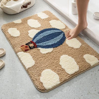 Cartoon Entree Deurmat Badkamer Absorberende Kasjmier Vloermat Badkamer Antislipmat Huis Schattig Tapijt 40 * 60Cm