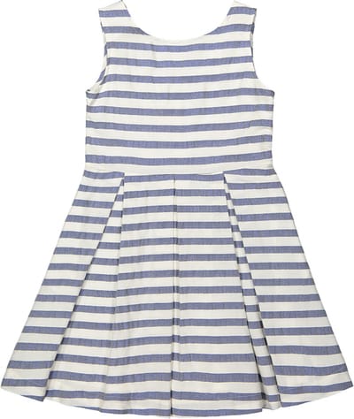 Rumbl Royal - Jurk - Gestreept - wit/blauw - Maat 140