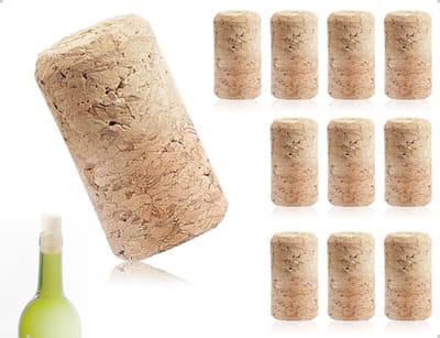 Herbruikbare Houten Flessenstoppen - Set van 10 voor Wijn, Champagne en Creatieve DIY Decoraties voor Thuis, Bar en Restaurant