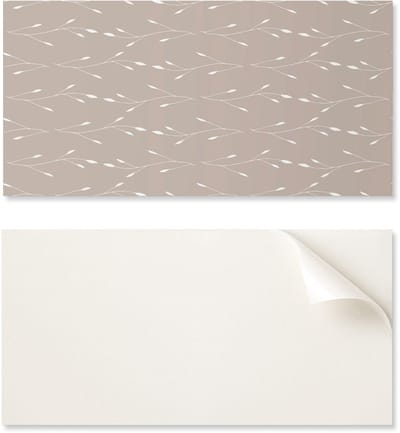 Zelfklevende vinyl decoratie met patroon voor de slaapkamer, 100x50 cm. Delicaat plantenpatroon.