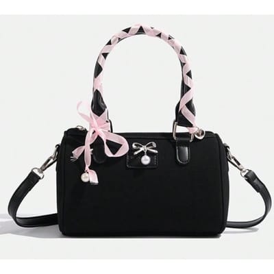 Sac à bandoulière Messenger portable pour femme noir