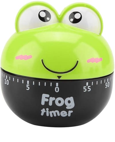 Dailygoody - Kookwekker - Mechanische Kooktimer - Leuk Cartoon Ontwerp - Groen - Kookbenodigdheden voor Thuis - Perfect voor Horeca - Tijdinstelling 5