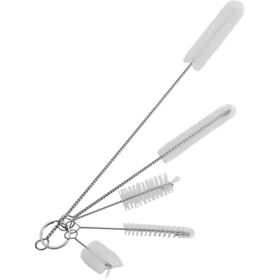 Lot de 5 brosses de lavage en acier inoxydable pour nettoyer les filtres d'aquarium, les tubes de pompe à eau