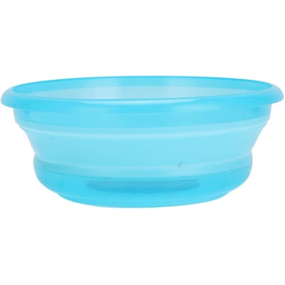 Opvouwbare Kom Draagbaar Multifunctioneel Reis Huis Restaurant Groente Wasbak 30 X 30 X 11 cm blue