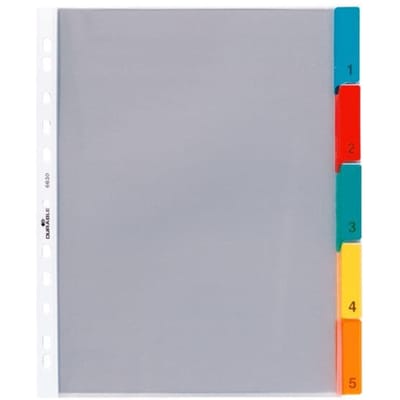 6630 - Blank tab index - Transparent - 250 mm - 302 mm
