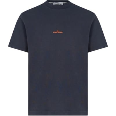 Stone Island Logo Patroon Simpele Pasvorm T-shirt Heren Tops L2S152100001S0534V002A M black