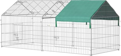Buitenren - Voor Cavia's - Met Afdekking - Loopren voor Kleindieren - Staal