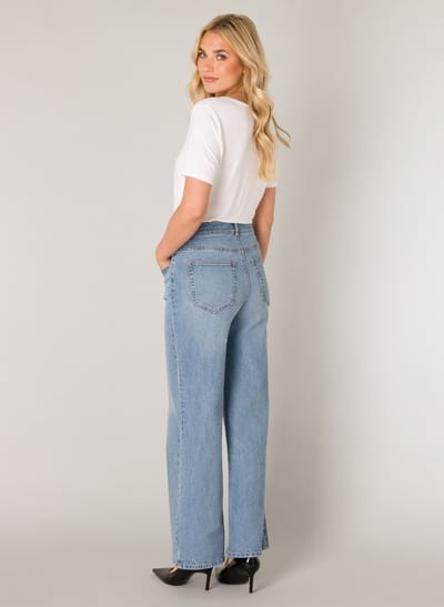 BASE LEVEL Amy Bottoms - Light Blue - maat W38 / L32