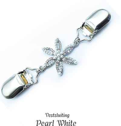 Vestsluiting - Pearl white - vestclip dames -vestsluiting dames - vestclip - vestsluiting vestclip - sjaalspeld - vestspeld - vestklem