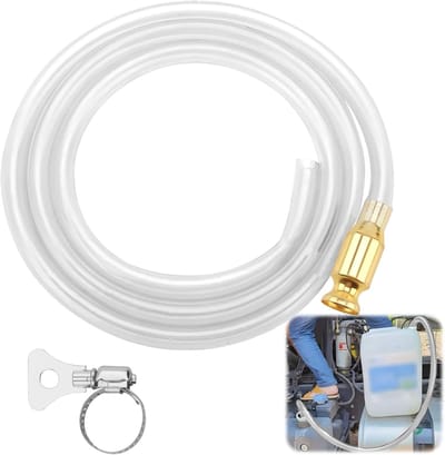 4mm Messing Koppeling - Shaker Hose Set - 2m Slang met Klem - Flexibele Irrigatie Slang - Ideaal voor Tuinirrigatie en Doe-Het-Zelf Projecten - Duurzaam en Gebruiksvriendelijk