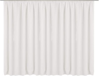 Kant-en-klaar blikdicht gordijn - Gordijn met plooiband 245 x 300 cm - Voor op gordijnrail - Wasmachinebestendig