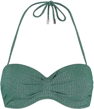 Beachlife padded wired bikinitop in de kleur groen.