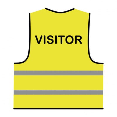 Visitor hesje geel
