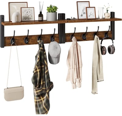DailySupplies® Wandkapstok met Hoedenplank - Kapstok - Wandplank