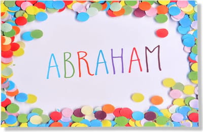 Hoera 50 jaar! Luxe verjaardagskaart Abraham - 12x17cm - Gevouwen Wenskaart inclusief envelop - Leeftijdkaart