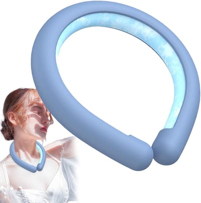 Nekkoeler - Koelband - Hitte Verlichten - Herbruikbaar - 13.9x17cm - Blauw