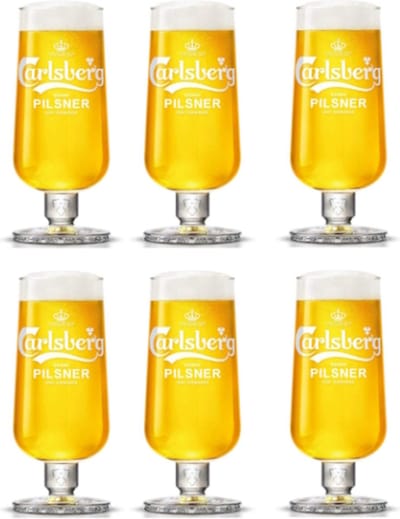 Carlsberg Bierglazen - 6 stuks - Pint
