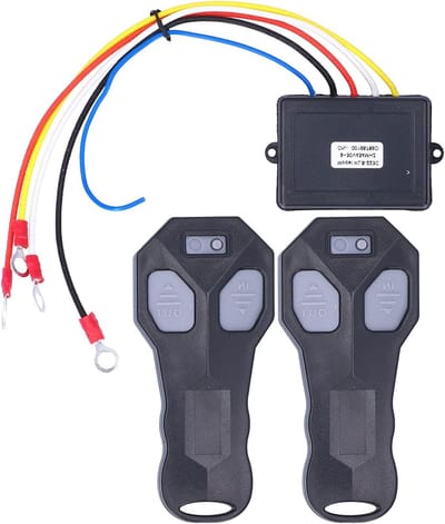 Draadloze afstandsbediening voor lier, 2 stuks, 434MHz, 12V, vervangingsonderdeel voor vrachtwagen en mountainbike, universeel gebruik