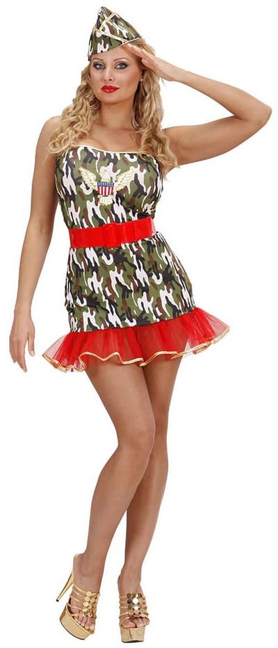 Legermeisje carnavalspakje - Maat S