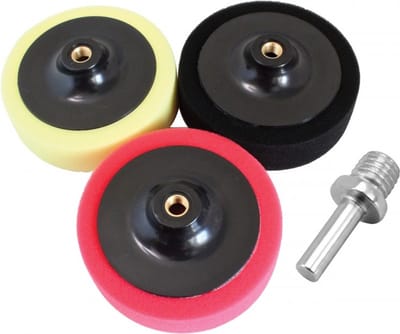 Polijstset 3 dlg Polijst pads 150 mm Poetspad set