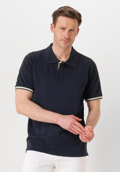 MATINIQUE Mascout Polo Stripe Polo's & T-shirts Heren - Polo shirt - Donkerblauw - Maat L