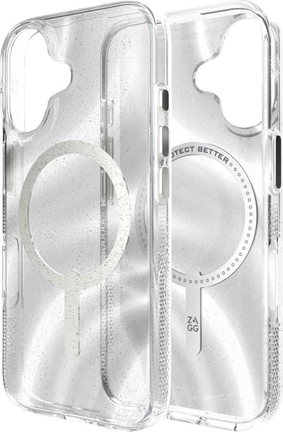 ZAGG - Milan Snap Mag geschikt voor iPhone 16 Hoesje - swirl glitter