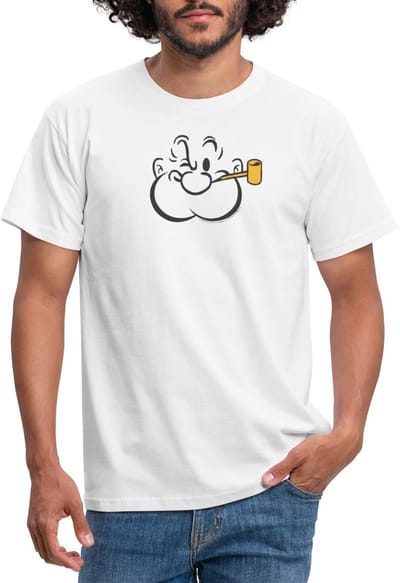 Popeye Knipperend Kostuum T-Shirt Heren