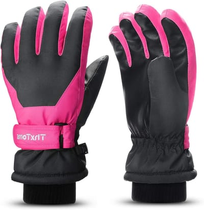 Winterse Ski Handschoenen voor Kinderen | Winddicht, Waterdicht en Warm | Ideaal voor Snowboarden en Fietsen - Geschikt voor Jongens en Meisjes van 4-14 Jaar