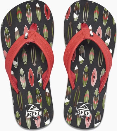 Reef Kids Ahi Jongens Slippers - Rood - Maat 31