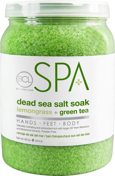 BCL SPA - Dead Sea Salt Soak Lemongrass + Green Tea - 1892 gr