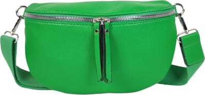Qischa® - Crossbody heuptas bumbag - uni riem - soft - groen - vegan - medium size