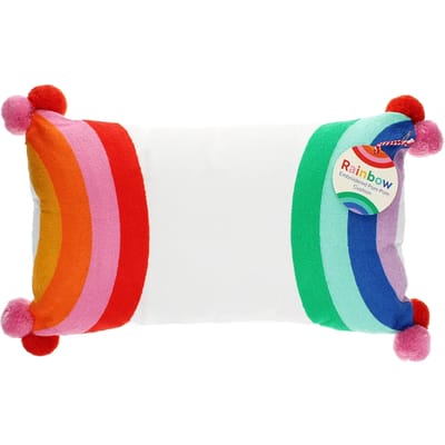 Gebordede kussen met pompons Rex London Rainbow