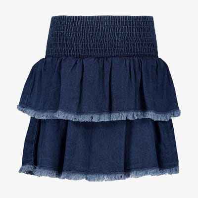 TwoDay meisjes denim rok met rafelranden - Blauw - Maat 92