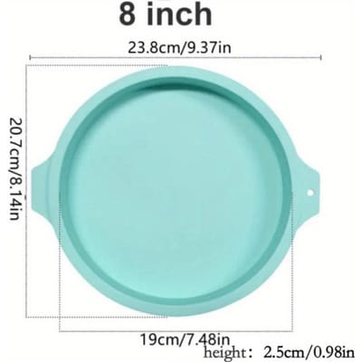 Moule à gâteau rond en silicone de 8 pouces, moule à gâteau en mousse de silicone, moule à gâteau en couches de forme ronde, outil de cuisson de gâteau, outil de cuisine
