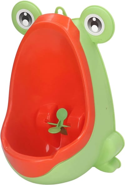 Kinderurinoir - Plaspotje Jongens - Zindelijkheidstraining - Aantrekkelijk Dierendesign - Met 2 Zuignappen - Geel