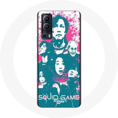 Vivo Y72 hoesje Squid Game Poster karakterslogo