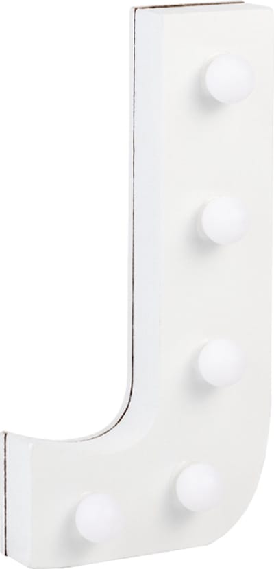 Verlichting | LED Letter | Letter J | Afmeting: 16x11cm
