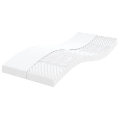 vidaXL - Schuimmatras - 7 - zones - hardheid - 20 - ILD - 100x210 - cm - wit
