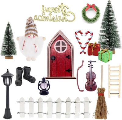 Gnome Deur Set voor Kerstdecoraties en Feestdagen, Perfecte Cadeaus voor Kinderen en Decoratie Ideeën