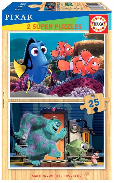 Educa Puzzel 2x25 Stukjes: Nemo & Monsters