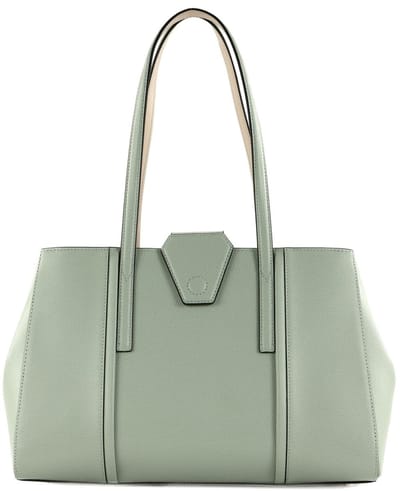 FURLA Leren Handtas Schoudertas Riva Tote Rugiada Mintgroen