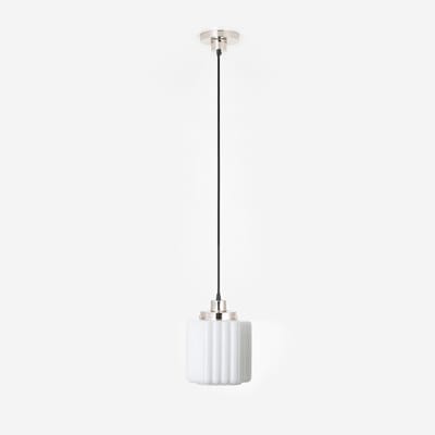 Hanglamp aan snoer Thalia 20's Nikkel - Art Deco Trade
