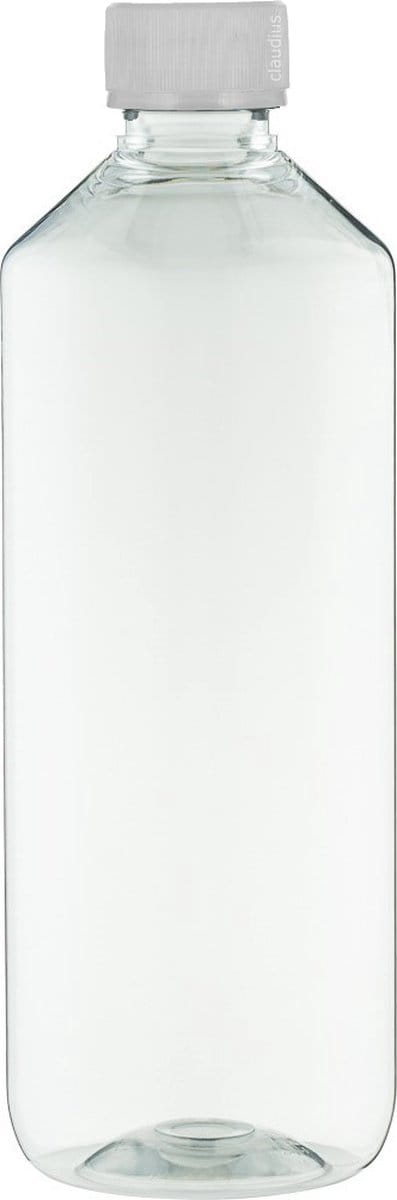 Lege Plastic Fles 500 ml Transparant - met verzegeldop - set van 10 stuks - navulbaar - leeg