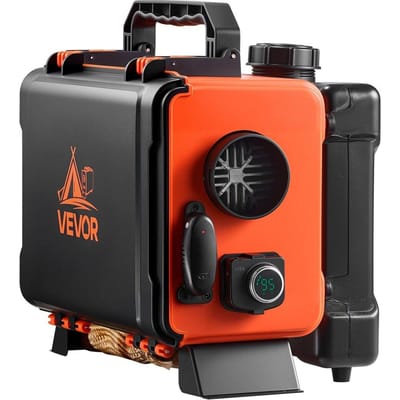 Chauffage au diesel, 8 kW, CC 12 V/24 V, Chauffage d'air diesel portable tout-en-un avec télécommande et écran LCD, Chauffage rapide faible bruit, Réservoir de carburant de 4,5 L pour