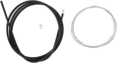 Slurf Universele remkabel - RVS binnenkabel - Teflon buitenkabel - Zilver/zwart - 180/225 cm