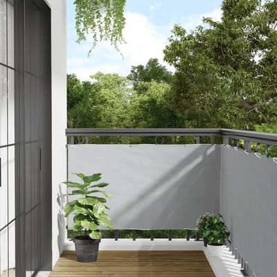 Tuinscherm PVC - Balkonscherm windscherm - Meer privacy creëren - Weerbestendig materiaal - 500x75 cm - grijs