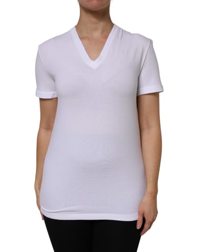 V-hals Korte Mouwen T-shirt