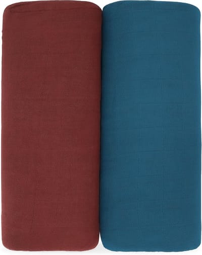 Neutrale Mousseline Inbakeren Dekens voor Baby's - 2 Pack