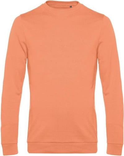B&C Heren in sweatshirt (Meloen sinaasappel)